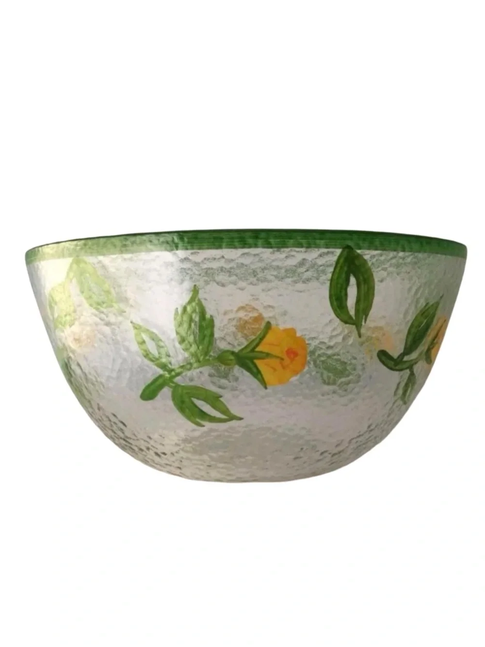 Hutschenreuther Summer Dream Garden‎ Glass Bowl 9” Hand Painted